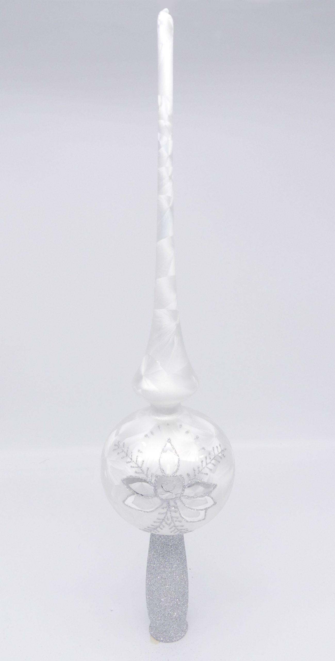 Spitze_9cm_eisweiss_kugelkerze Spitze 9cm eisweiss Weihnachtsschmuck Antik & Modern