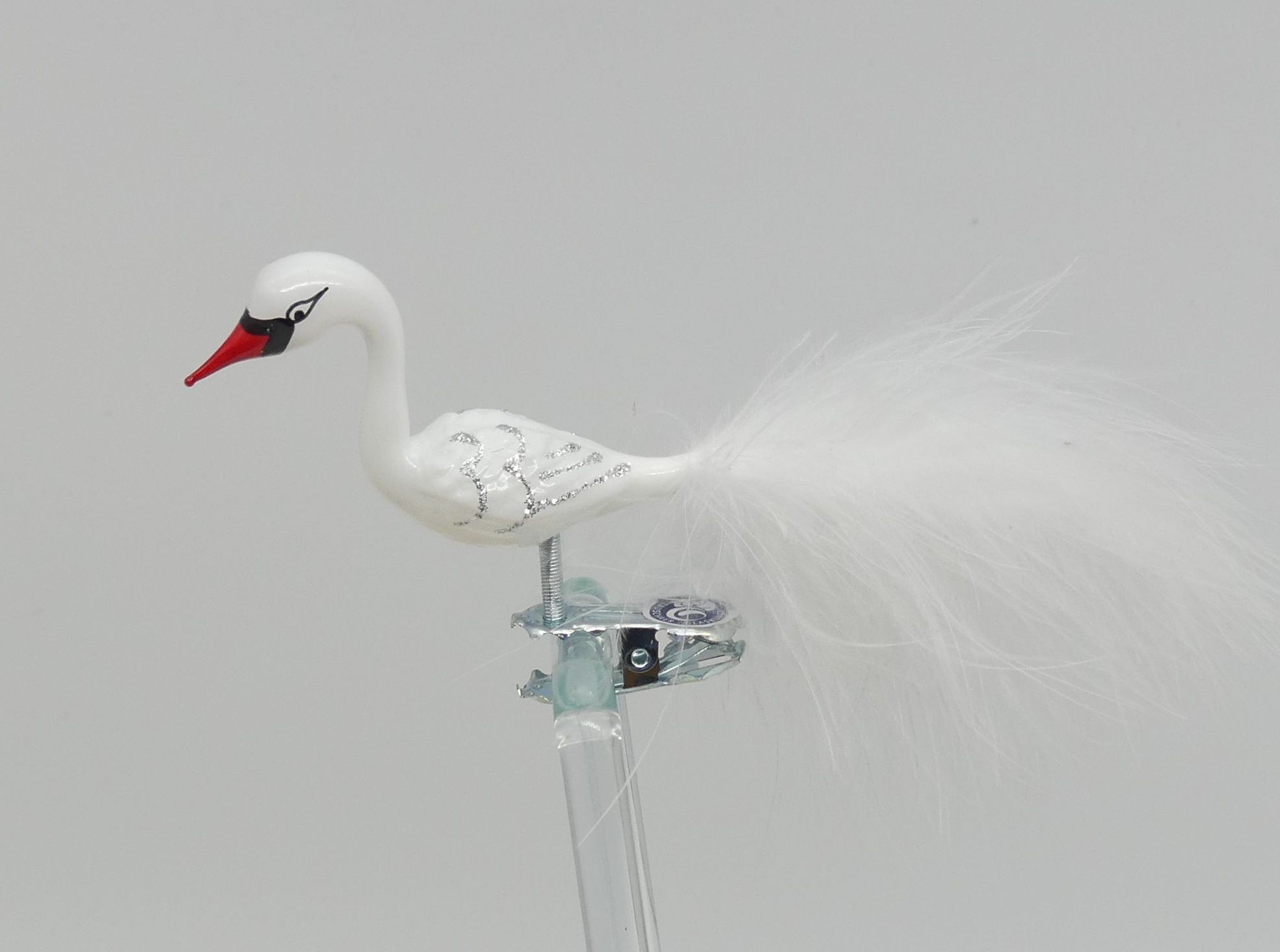 Minischwan Lauschaer Glashandwerk Vogelfigur Antik & Modern
