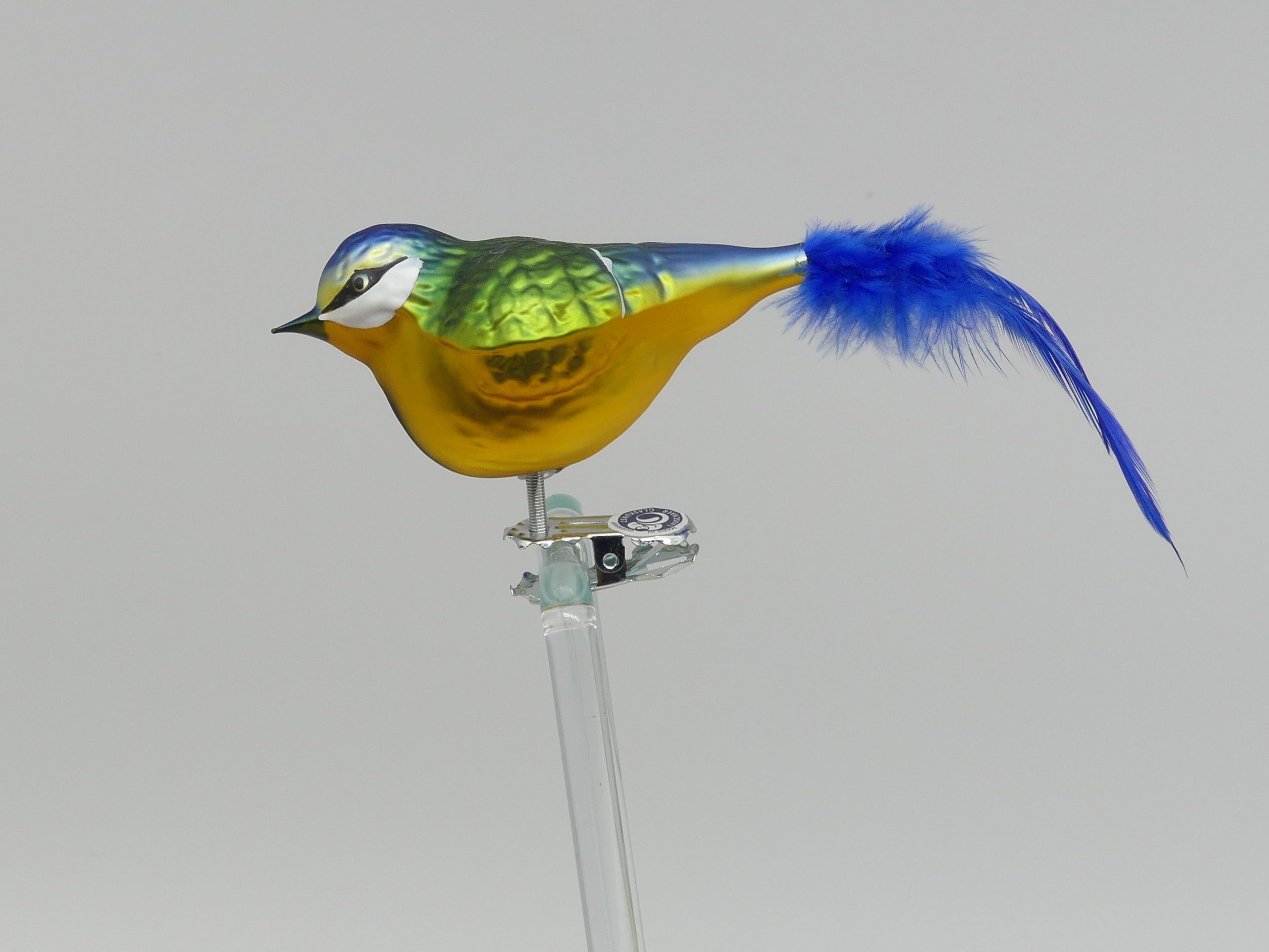 Blaumeise Blaumeise Lauschaer Glashandwerk Vogelfigur Antik & Modern