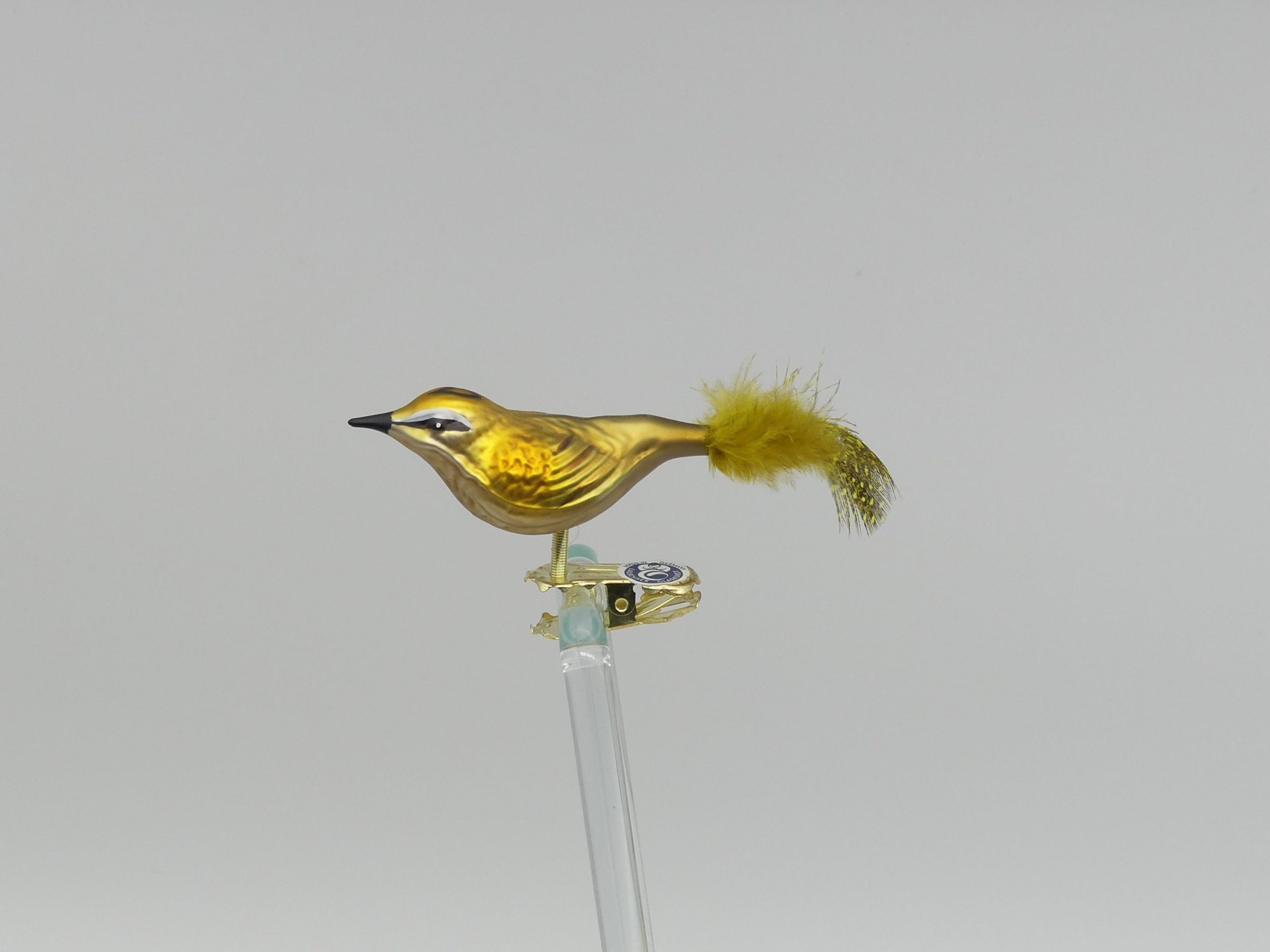 Sommergoldhähnchen Lauschaer Glashandwerk Vogelfigur Antik & Modern