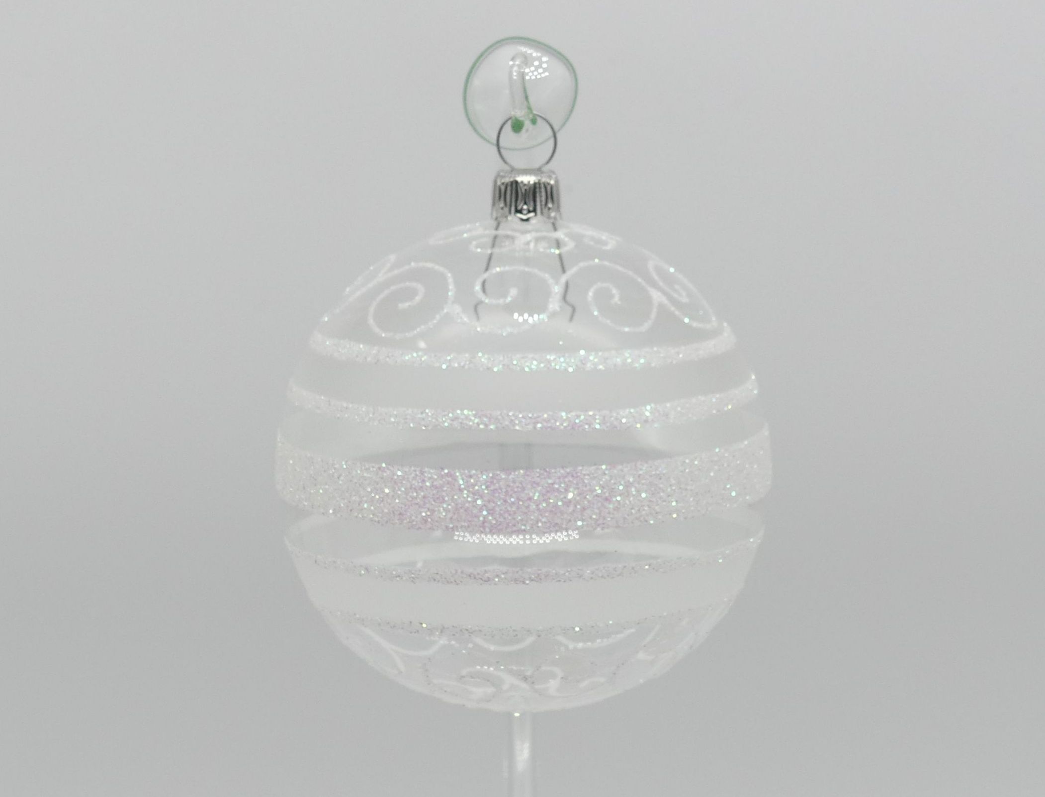 8cm Kugel glasklar Glasfigur Antik & Modern