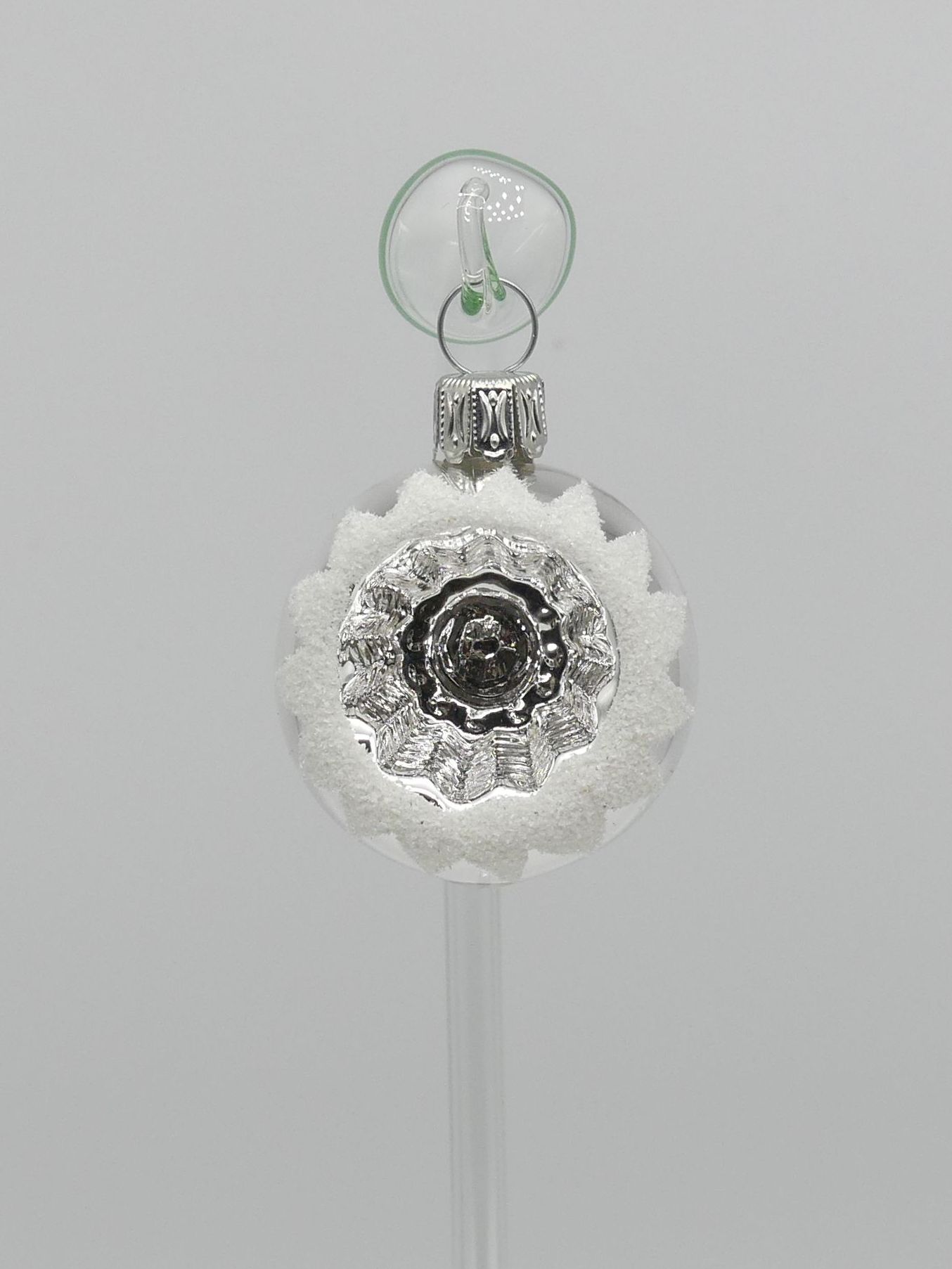 4cm Reflexkugel silber Glasfigur Antik & Modern