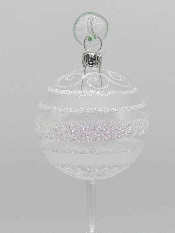 6cm Kugel glasklar Glasfigur Antik & Modern