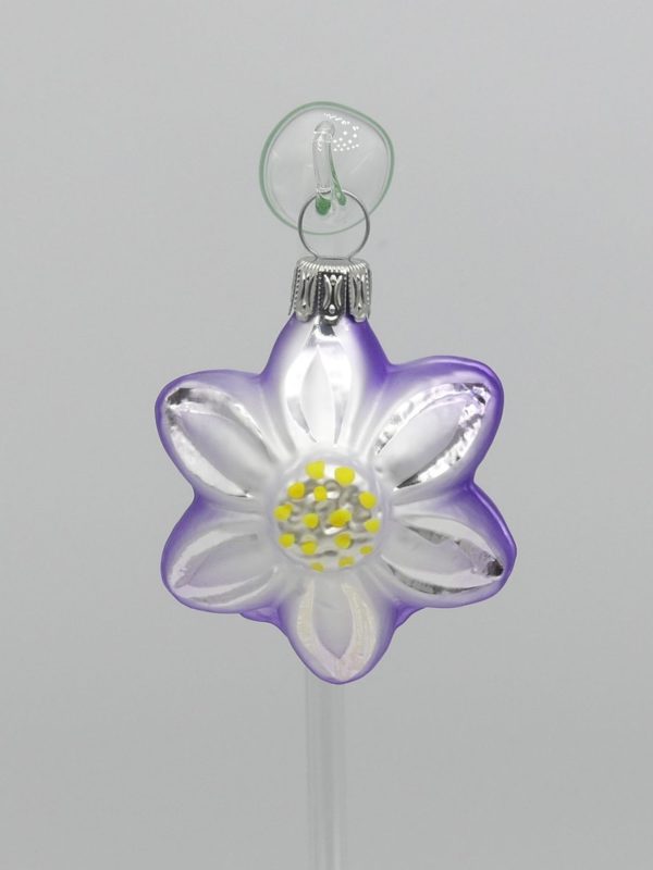 Blüte violett Glasfigur Antik & Modern