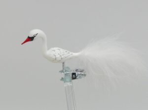 Minischwan Lauschaer Glashandwerk Vogelfigur Antik & Modern