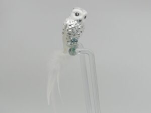 Schneekauz Lauschaer Glashandwerk Vogelfigur Antik & Modern