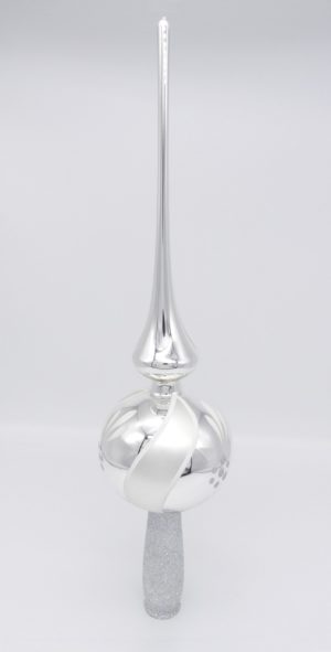 Spitze 9cm silber Weihnachtsschmuck Antik & Modern