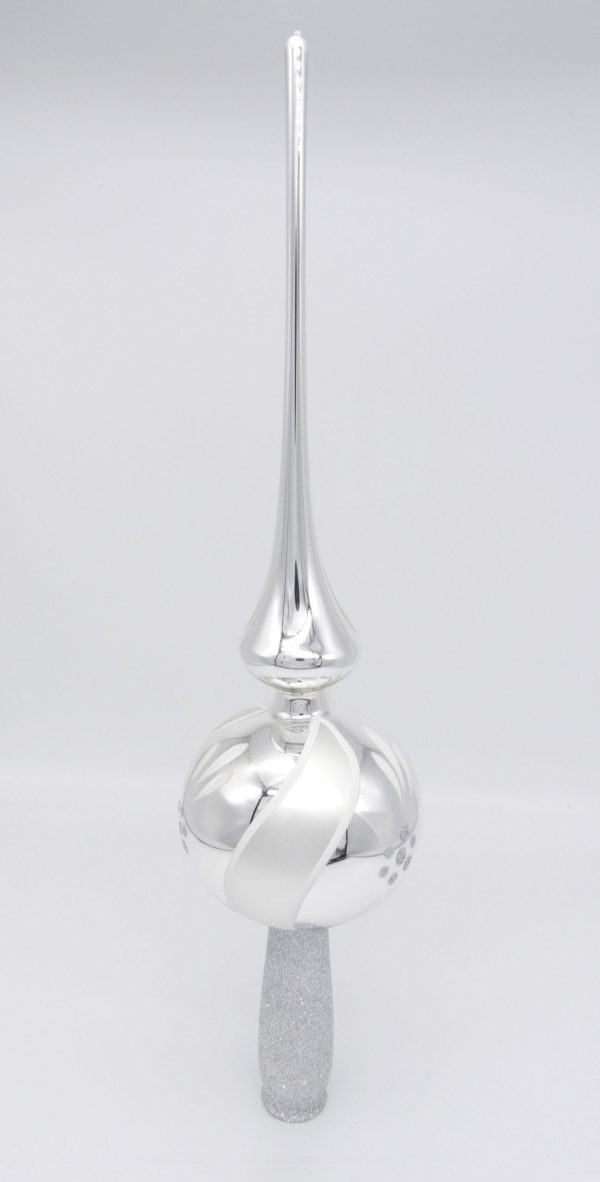 Spitze 9cm silber Weihnachtsschmuck Antik & Modern