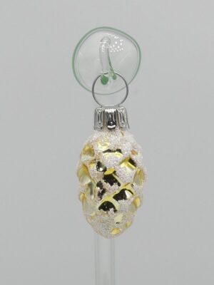 2cm Minizapfen gold Glasfigur Antik & Modern