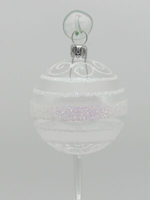 6cm Kugel glasklar Glasfigur Antik & Modern