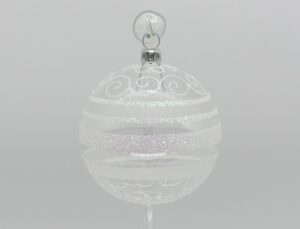 8cm Kugel glasklar Glasfigur Antik & Modern