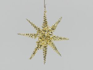 Filigranstern 8cm gold Weihnachtsschmuck Antik & Modern