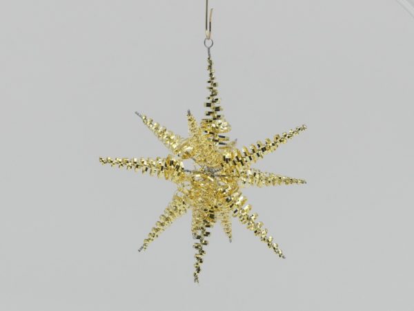 Filigranstern 8cm gold Weihnachtsschmuck Antik & Modern