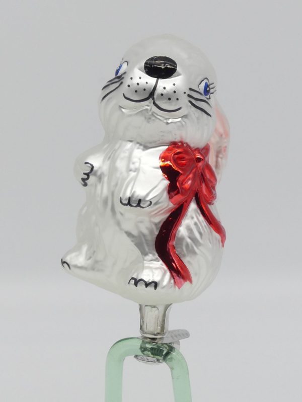 Hase weiss Glasfigur Antik & Modern