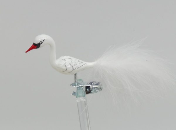 Minischwan Lauschaer Glashandwerk Vogelfigur Antik & Modern
