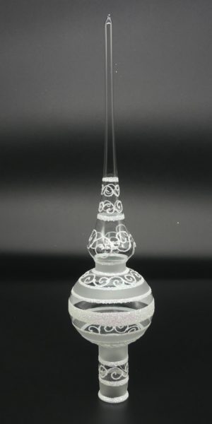 Spitze 6cm glasklar Weihnachtsschmuck Antik & Modern