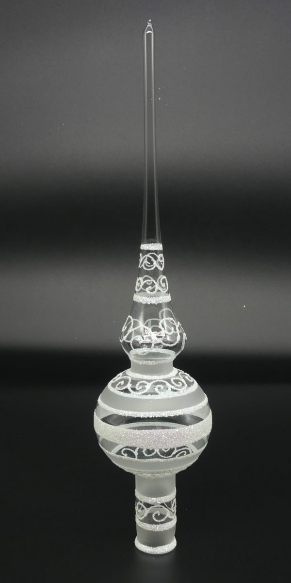 Spitze 6cm glasklar Weihnachtsschmuck Antik & Modern