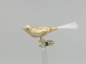 Vogel eisgold Lauschaer Glashandwerk Vogelfigur Antik & Modern