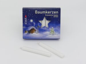 Baumkerzen weiss Weihnachtsschmuck Antik & Modern