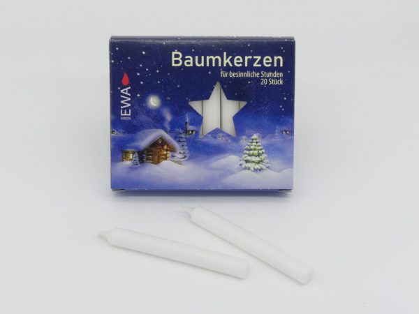 Baumkerzen weiss Weihnachtsschmuck Antik & Modern