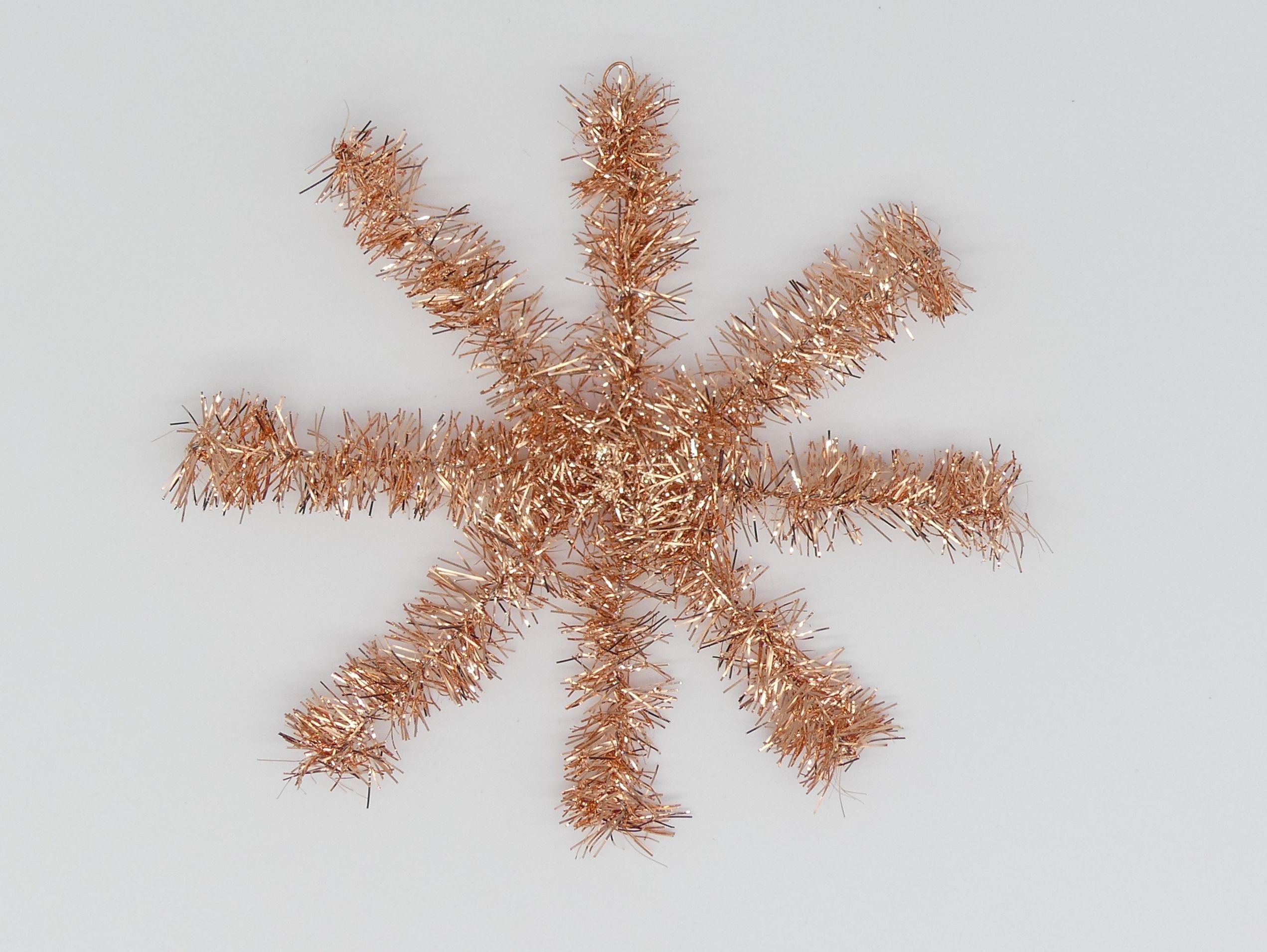 stern_12cm_kupfer Lamettagirlandenstern 12cm kupfer Weihnachtsschmuck Antik & Modern