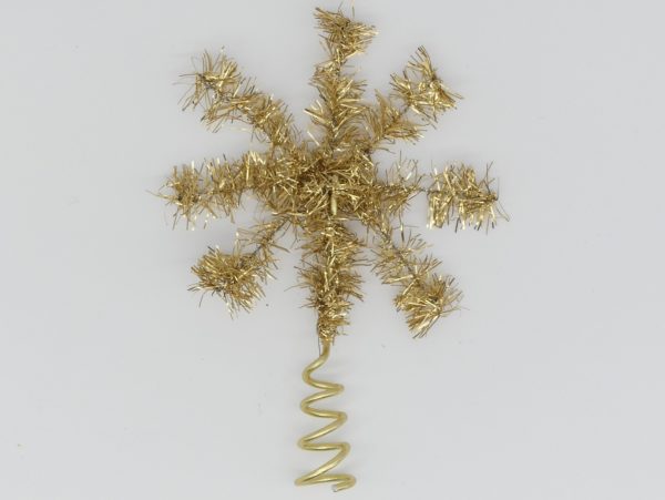 Lamettagirlandenspitze 8cm gold Weihnachtsschmuck Antik & Modern