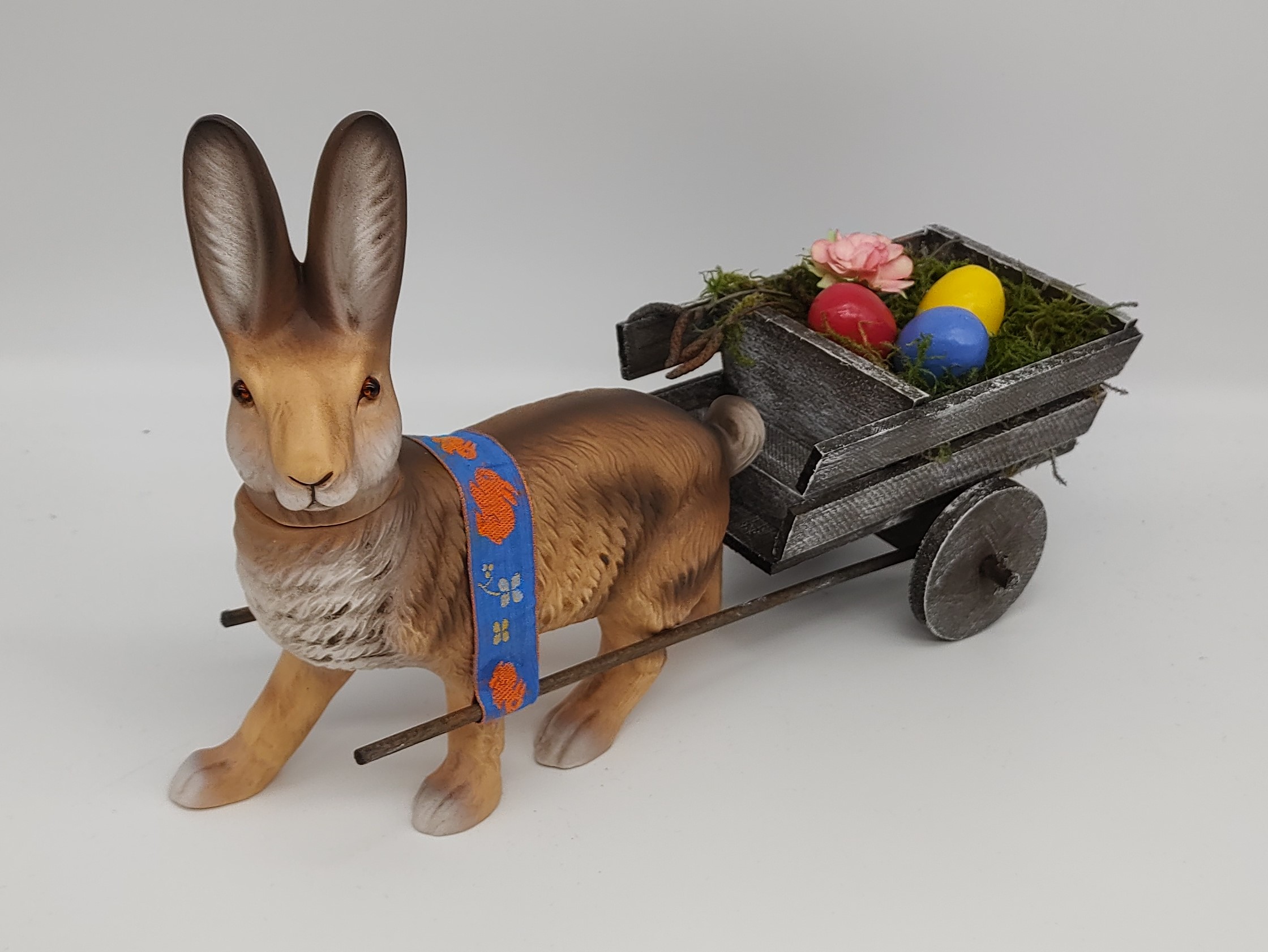 Ostergespann mit laufendem Hasen Marolin Ostergespann mit laufendem Hasen Antik & Modern