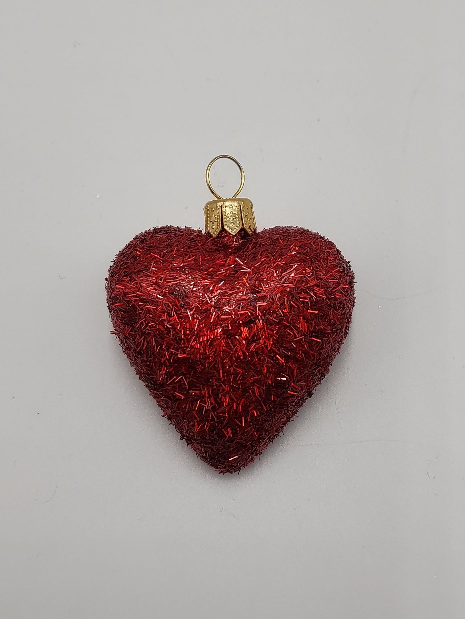 Herz glitter Glasfigur Antik & Modern