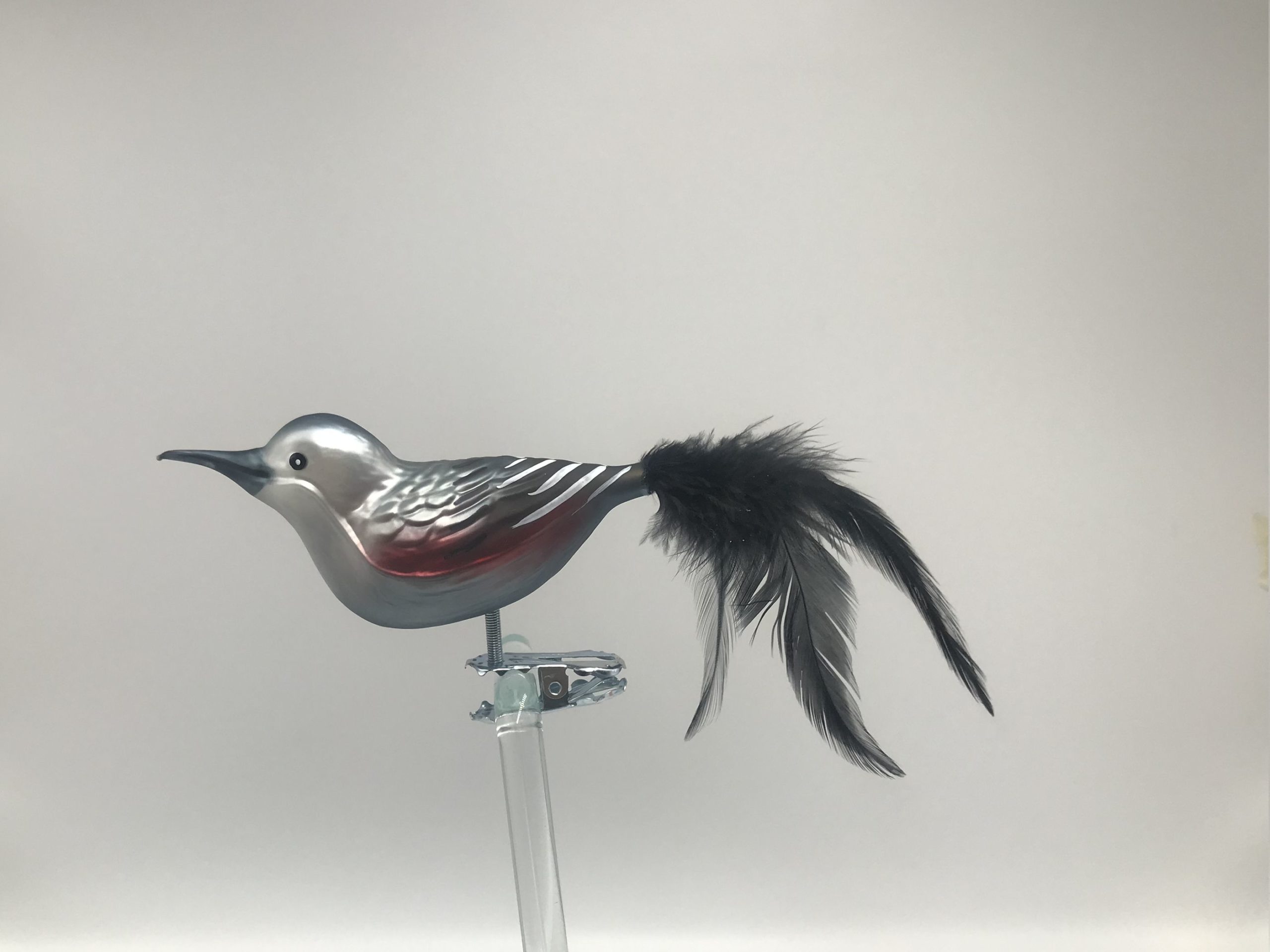 Mauerläufer Vogelfigur Lauschauer Glashandwerk Antik & Modern