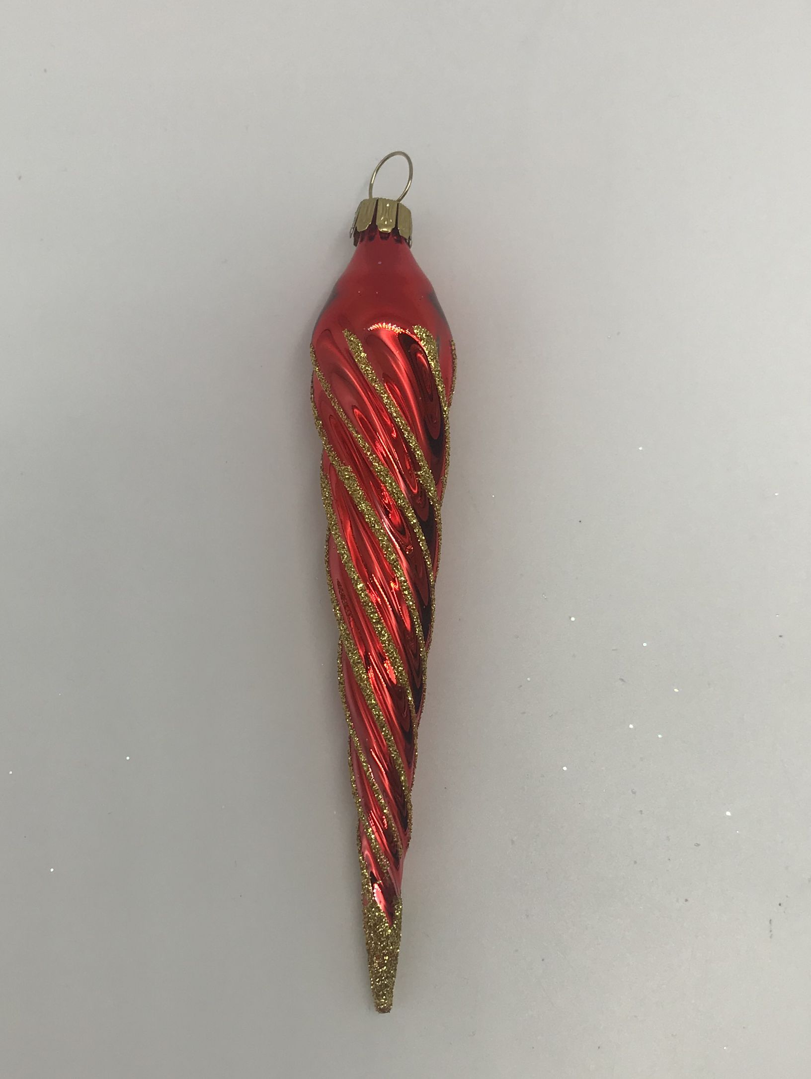 Eiszapfen Rot Eiszapfen rot Lauschauer Glashandwerk Antik & Modern