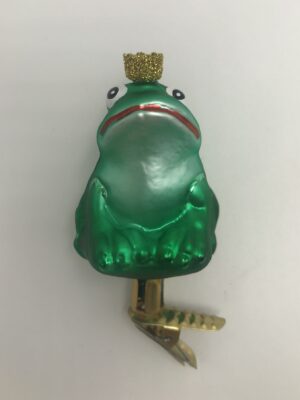 Froschkönig Glasfigur Lauschauer Glashandwerk Antik & Modern