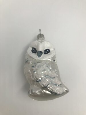 Schneekauz Glasfigur Lauschauer Glashandwerk Antik & Modern
