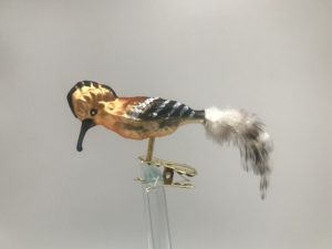 Wiedehopf Vogelfigur Lauschauer Glashandwerk Antik & Modern
