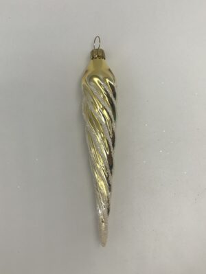 Eiszapfen gold Lauschauer Glashandwerk Antik & Modern