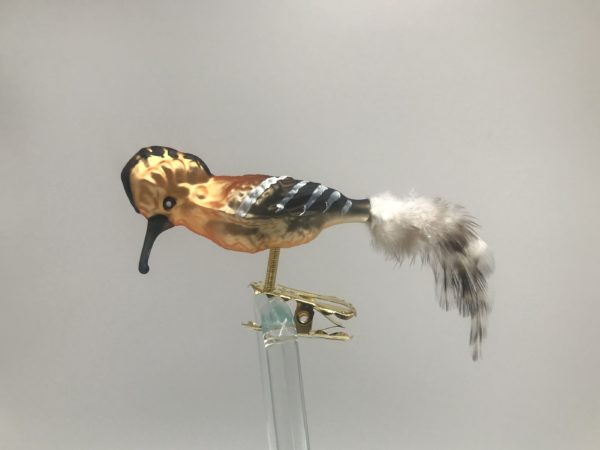Wiedehopf Vogelfigur Lauschauer Glashandwerk Antik & Modern