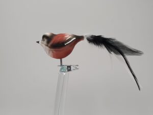 Schwanzmeise Vogelfigur Lauschauer Glashandwerk Antik & Modern