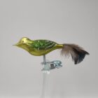Vogel matt grün blattgrün Lauschauer Glashandwerk Antik & Modern
