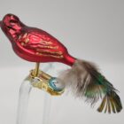 Vogel rot matt rot Lauschauer Glashandwerk Antik & Modern