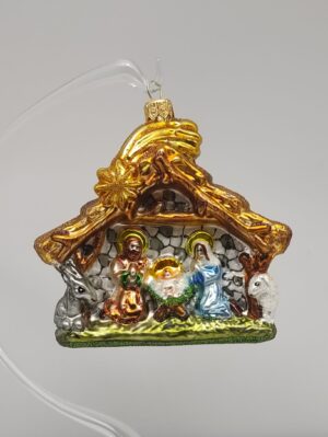 Krippe Glasfigur