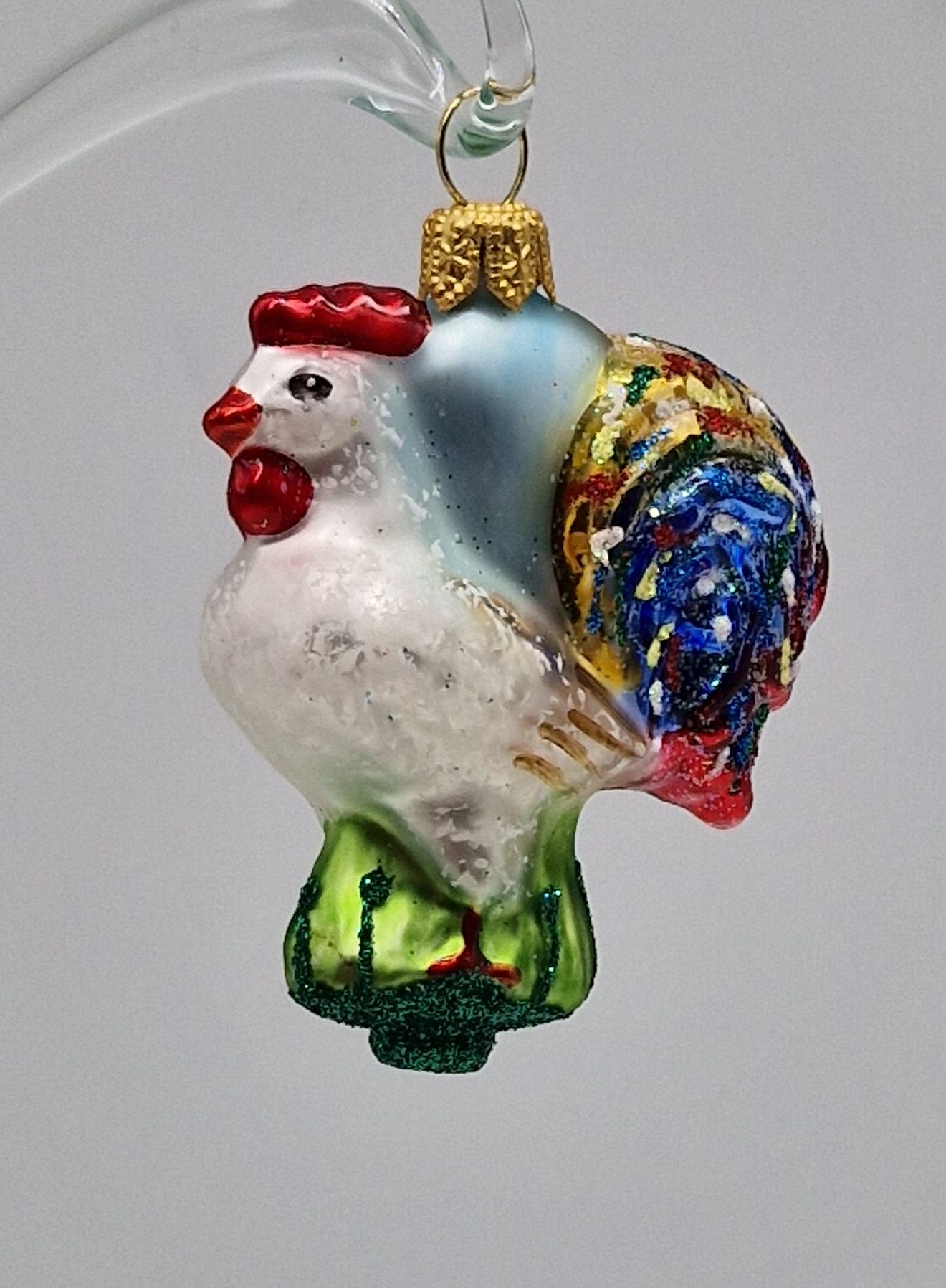 Hahn Glasfigur
